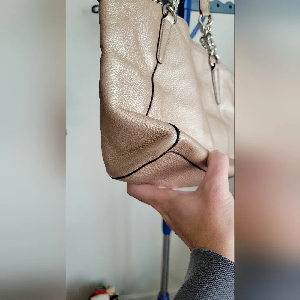 Coach Kelsey Metallic Gold Shoulder Bag